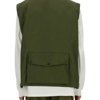 Needles - Utility Vest With Multiple Pockets And Zip Closure - Größe L - grün – Bild 3