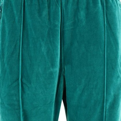 Needles - Velvet Track Trousers - Größe L - grün – Bild 3