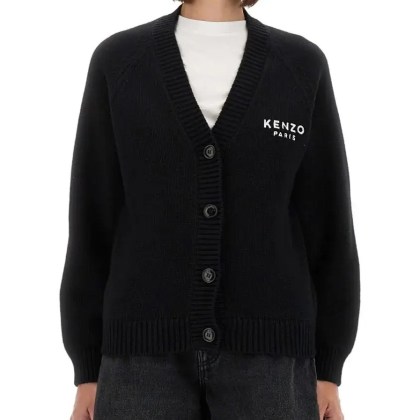Kenzo - "Boke Flower" Cardigan - Größe S - schwarz Kenzo - "Boke Flower" Cardigan - Größe S - schwarz