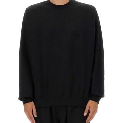 Y-3 - Loose-Fitting Long-Sleeve Cotton-Polyester Jersey - Größe L - schwarz Y-3 - Loose-Fitting Long-Sleeve Cotton-Polyester Jersey - Größe L - schwarz