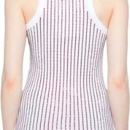 The Attico - Top White/red - Größe 40 - weiß – Bild 3