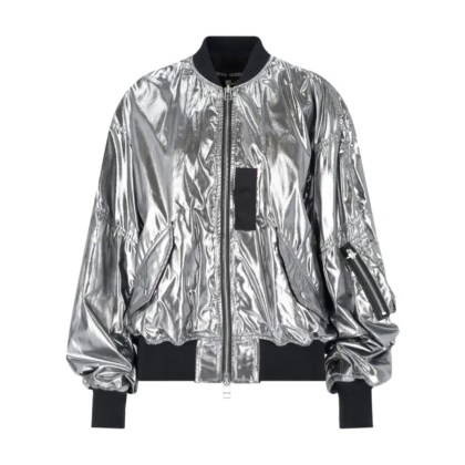 Junya Watanabe - Silver Zip Bomber – Metallic - Größe M - gunmetal Junya Watanabe - Silver Zip Bomber – Metallic - Größe M - gunmetal