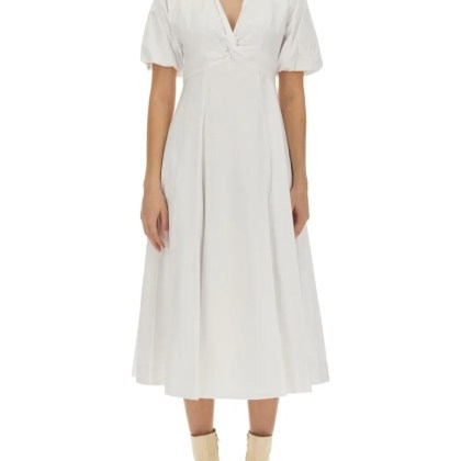 Staud - Finley Dress - Größe 10 - weiß Staud - Finley Dress - Größe 10 - weiß