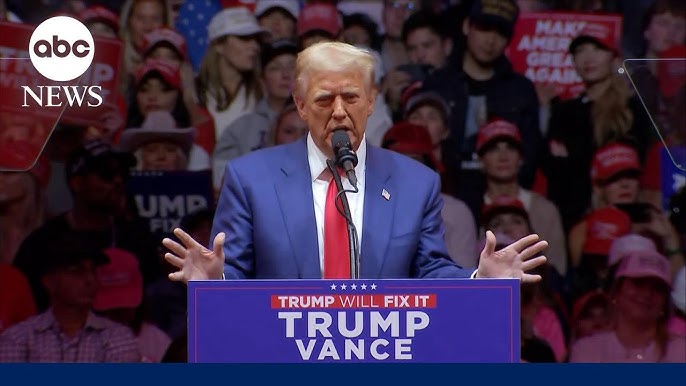 Excited Crowds Building for Donald Trump Rally at Madison Square Garden Excited Crowds Building for Donald Trump Rally at Madison Square Garden