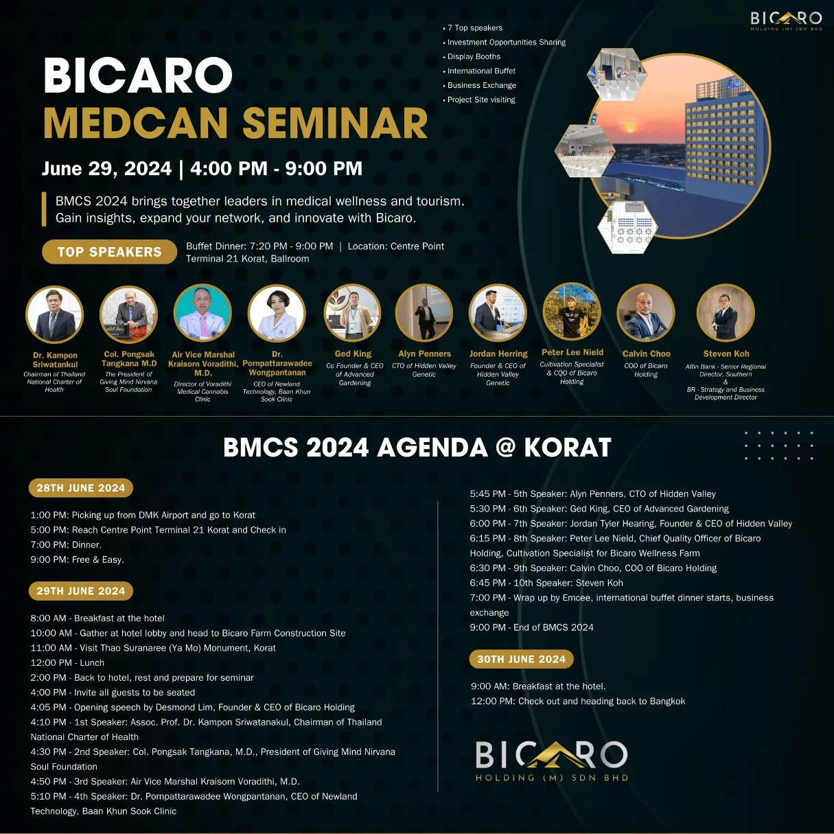 Meet Our Esteemed Speakers at the Bicaro MedCan Seminar 2024! Meet Our Esteemed Speakers at the Bicaro MedCan Seminar 2024!
