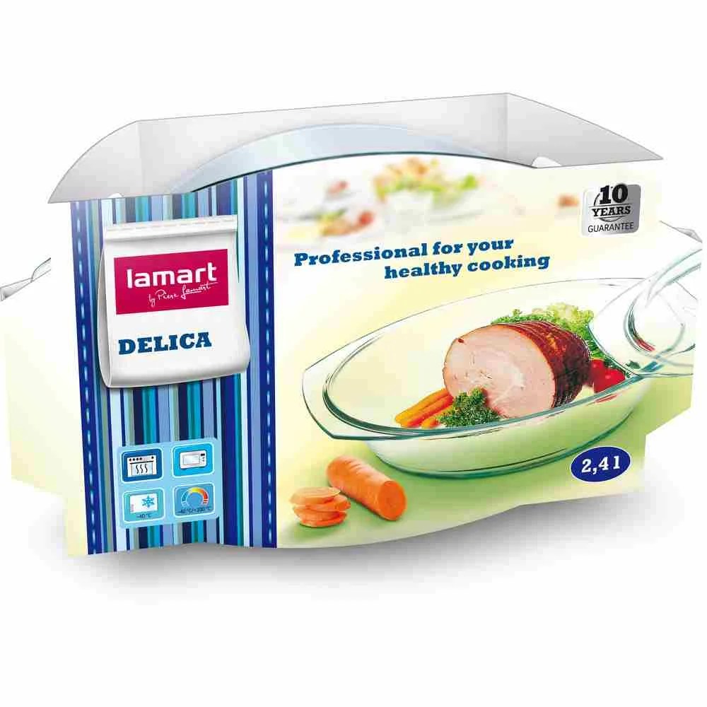 Oval Casserole W/lid 2,4l