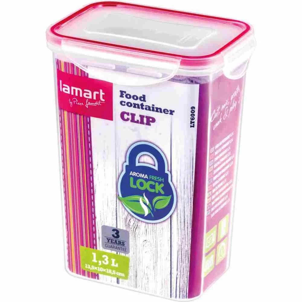 Food Cont. Rect. 1,3l Clip