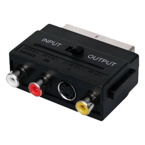 Scart /m – 3rca /m + S-video,switch  M