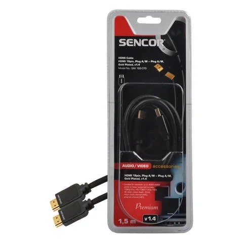 Hdmi 19pin, Connector A/m – Connector A/m, Gold-plated, V1.4 2,5 M