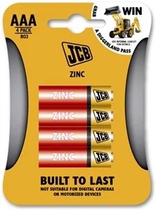 Jcb Aaa Batteries Zinc Pk-4