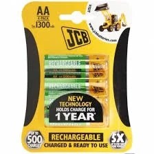 Jcb Aa 1200mah Rechargeable Batteries Pk-4