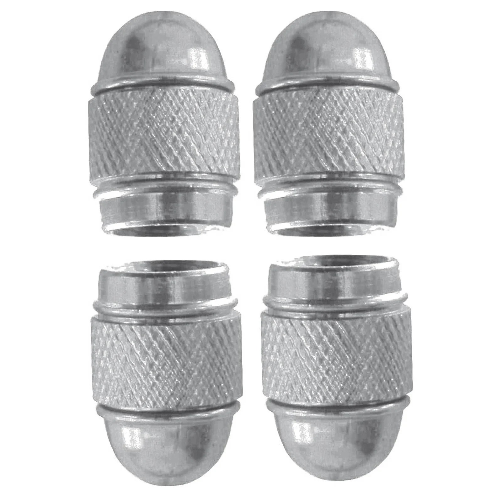 Valve Caps 4pcs Blue Alluminium