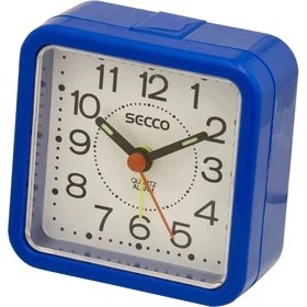 Secco Square Blue Alarm Clock