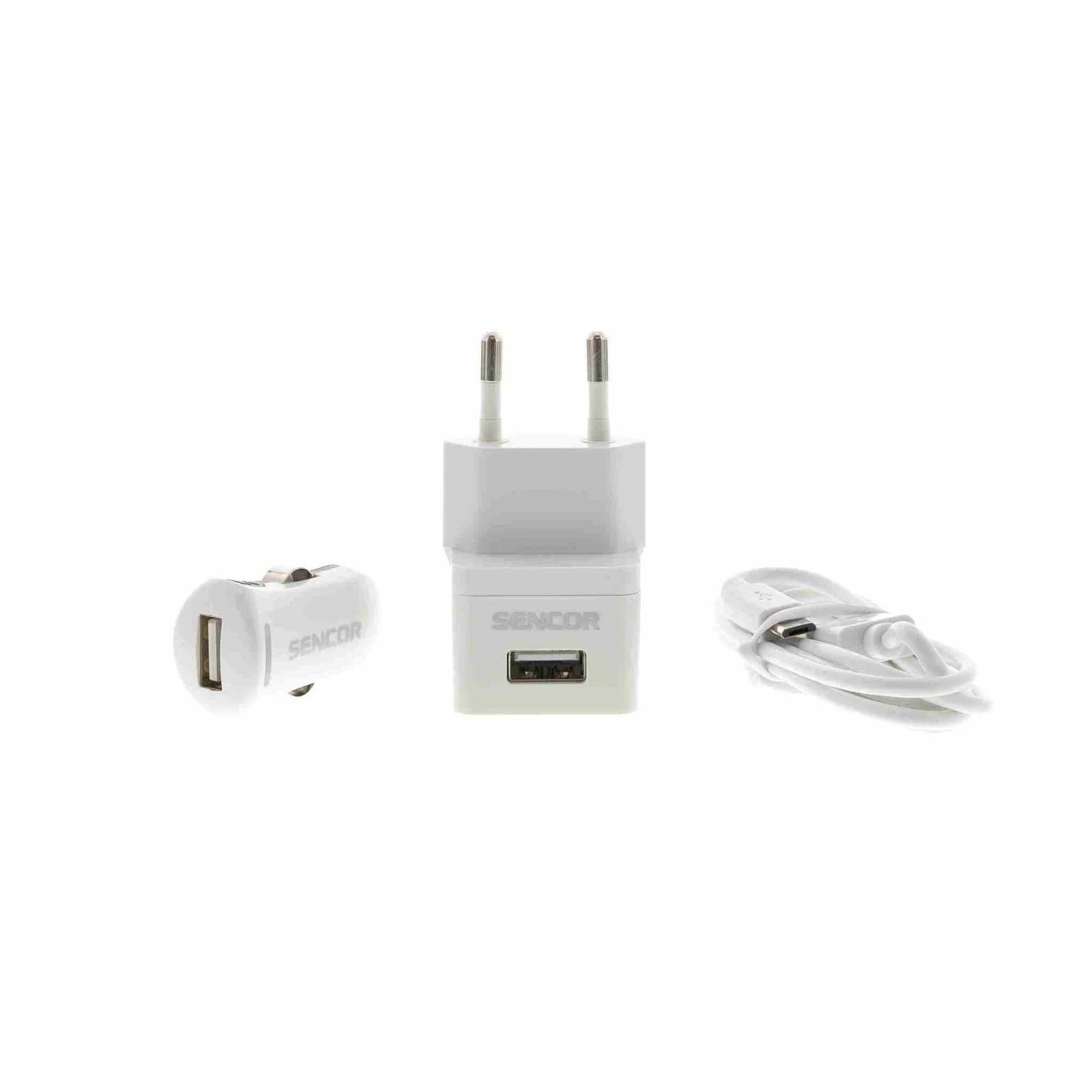 Usb Kit White 1m/wall/car