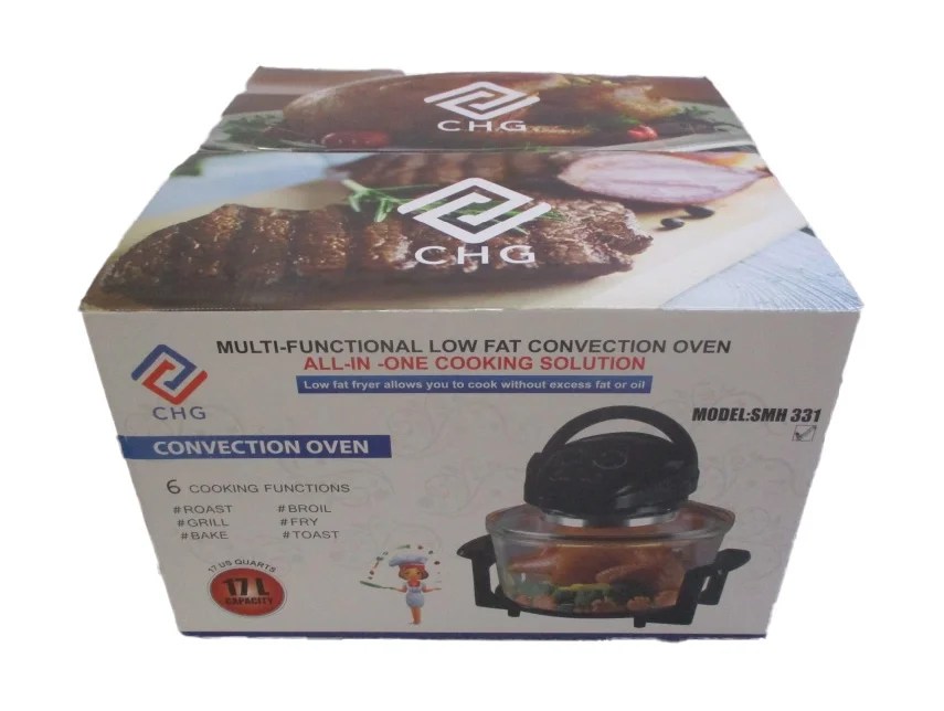 CONVECTION OVEN (ELEMENT INMETAL)-BLACK WITH GLASS BOWL 17L