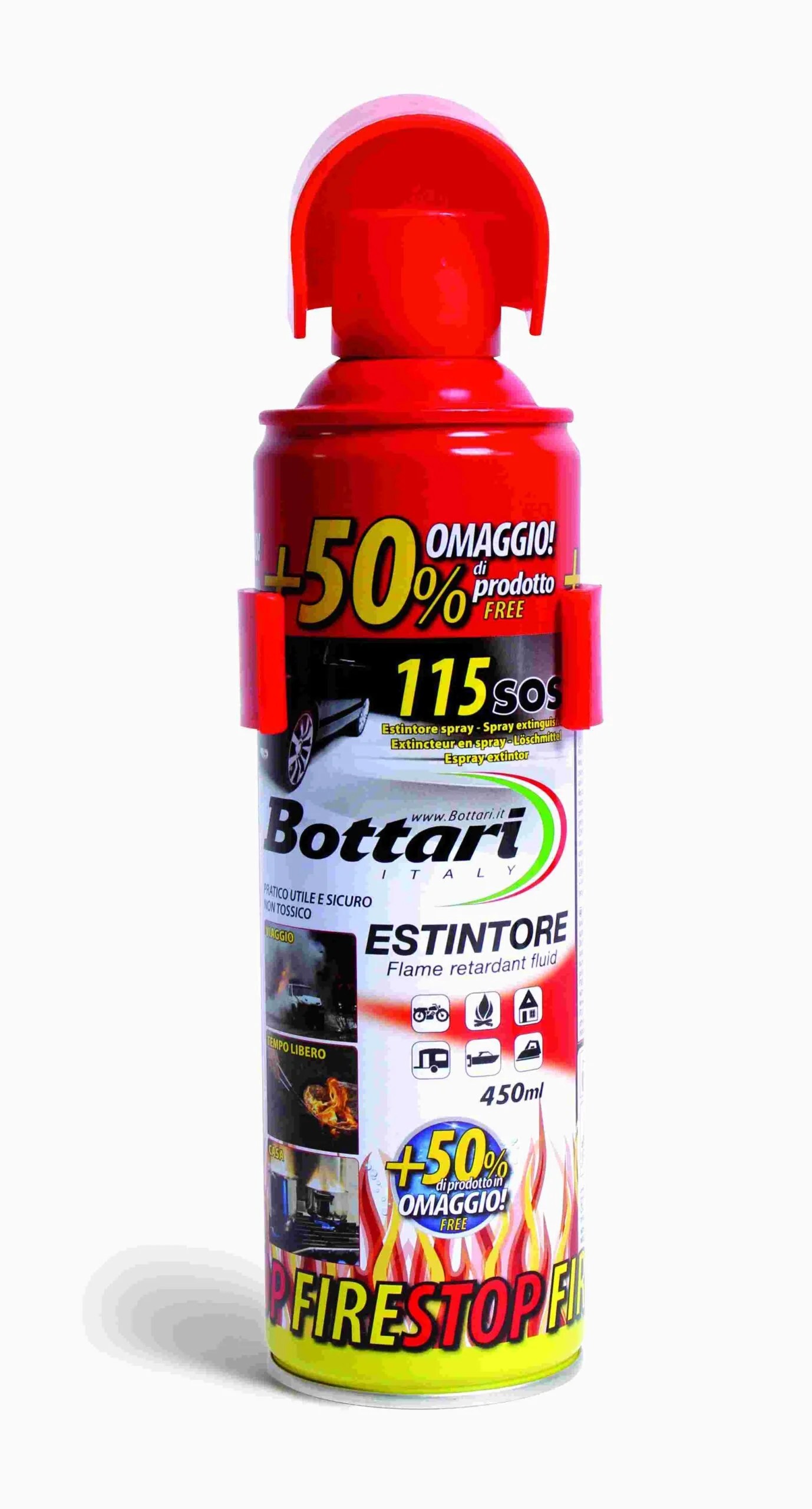 Bottari Disposable Fire Extingusher 500ml Bottari Disposable Fire Extingusher 500ml