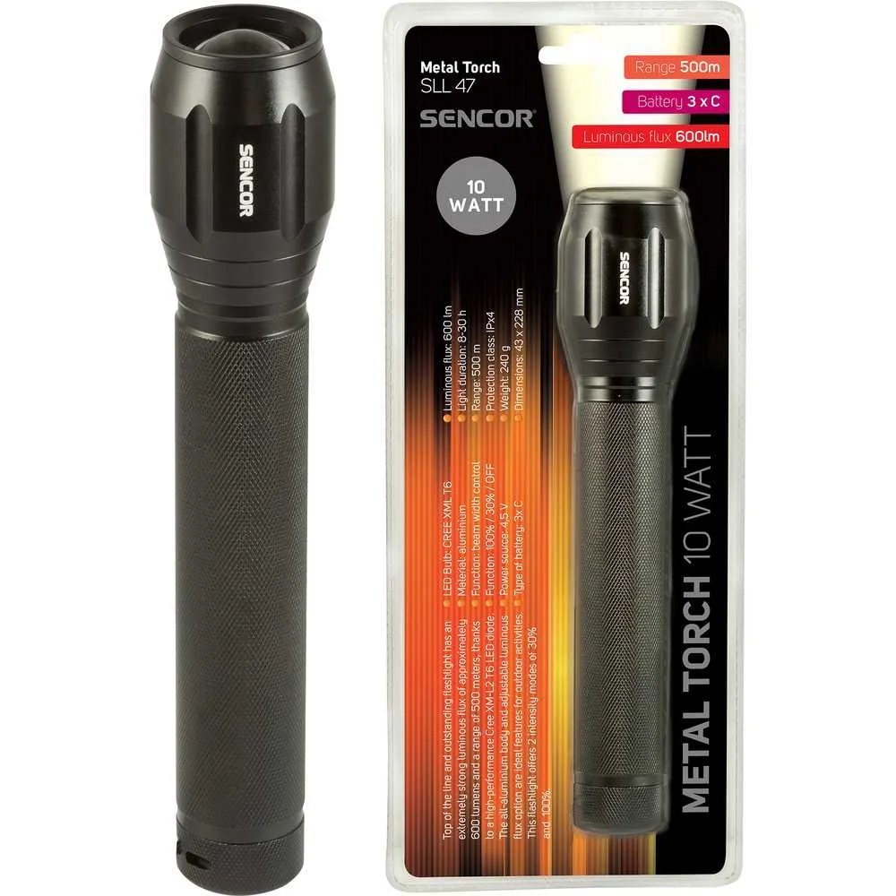 Aluminium Torch 10w Cree Led