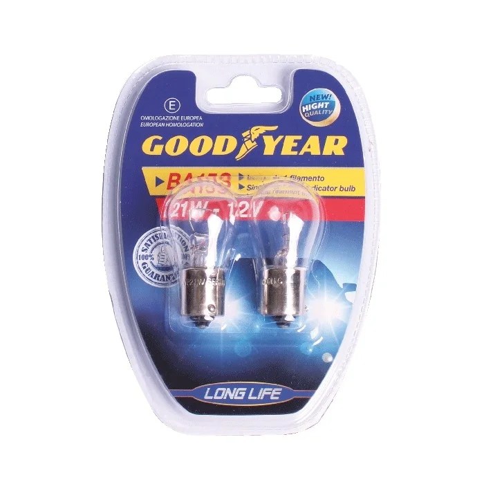 Goodyear Signal/ Reverse Light 2 Pz 12v 21w B15d In Blister Goodyear Signal/ Reverse Light 2 Pz 12v 21w B15d In Blister