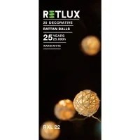 Rxl 22 20led Rattan Balls Ww 0,5m