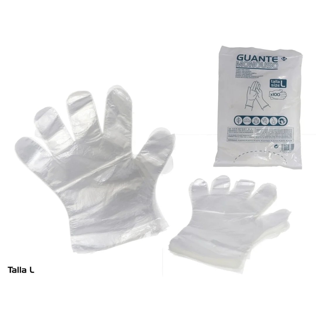 Single Use Gloves X100 Pieces Size :l