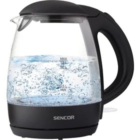 SENCOR GLASS KETTLE 1.2LT BLACK SENCOR GLASS KETTLE 1.2LT BLACK