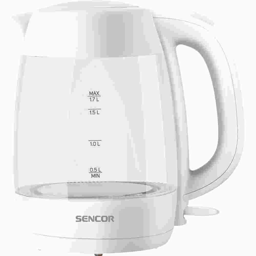 SENCOR GLASS KETTLE 1.7LT WHITE