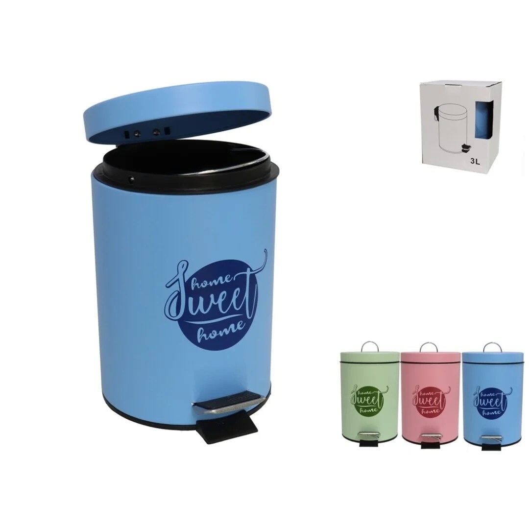 Bin 3l Pedan Sweet Home 3 Color: 17x21x27cm Bin 3l Pedan Sweet Home 3 Color: 17x21x27cm