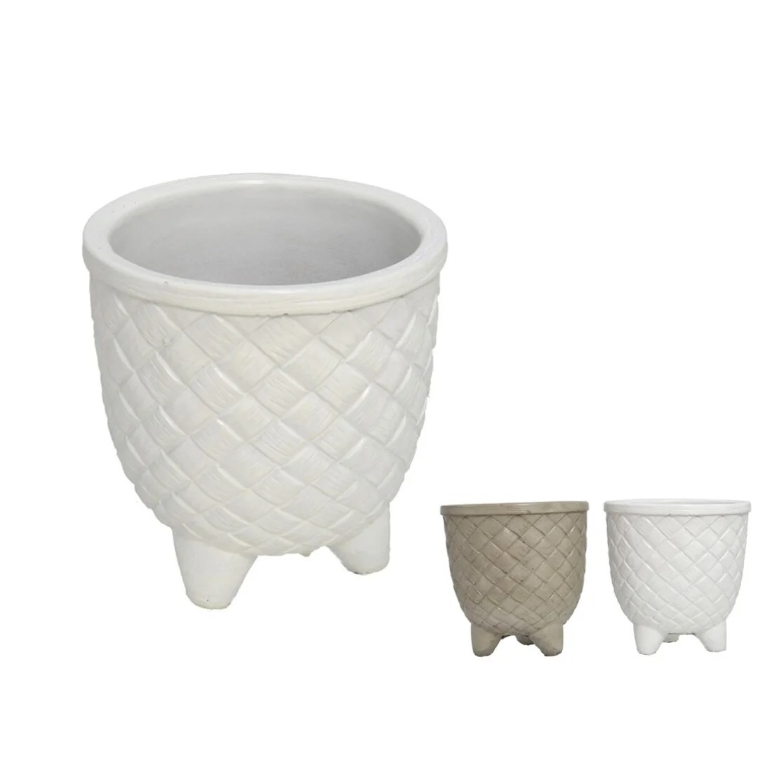 Flower Pot Cement  Diamonds 12x12x12,5 Cm Assortment Flower Pot Cement  Diamonds 12x12x12,5 Cm Assortment