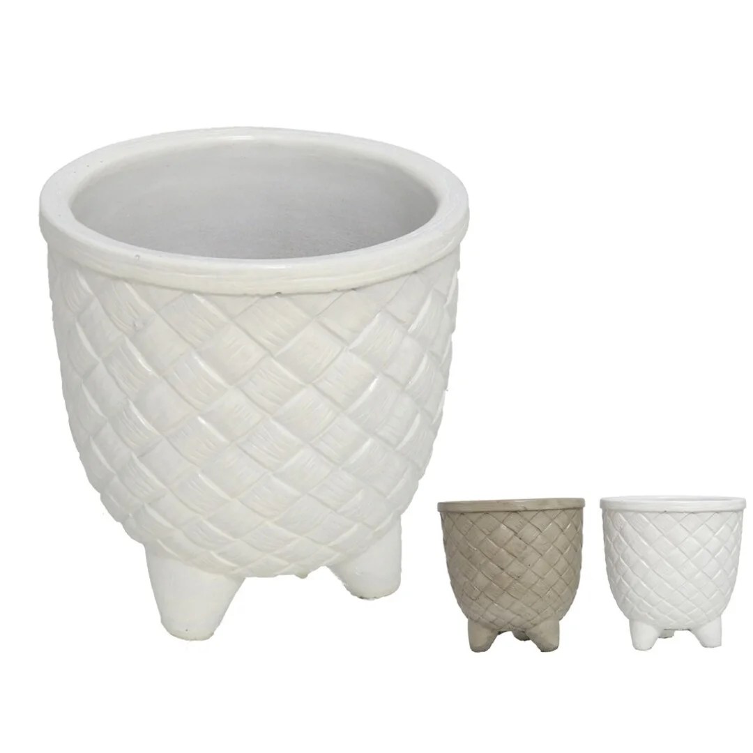 Flower Pot Cement Diamonds 15x15x16 Cm Assortment Flower Pot Cement Diamonds 15x15x16 Cm Assortment