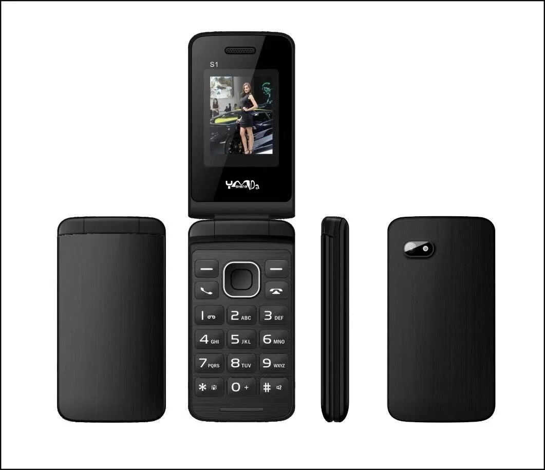 Flip Phone Mobile Phone With Faceboob