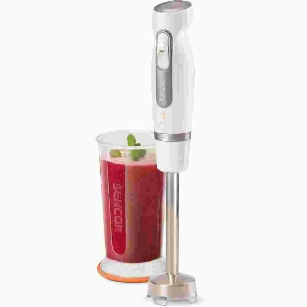 SENCOR WHITE HAND BLENDER 600W WITH STAINLESS STEEL BLADES SENCOR WHITE HAND BLENDER 600W WITH STAINLESS STEEL BLADES