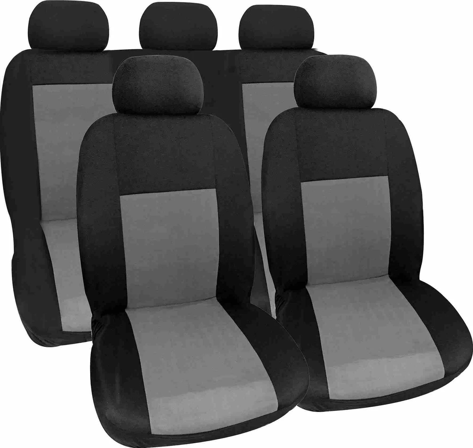 CAR SEAT COVER COMPLETE SET, MONACO GREY/ BLACK CAR SEAT COVER COMPLETE SET, MONACO GREY/ BLACK