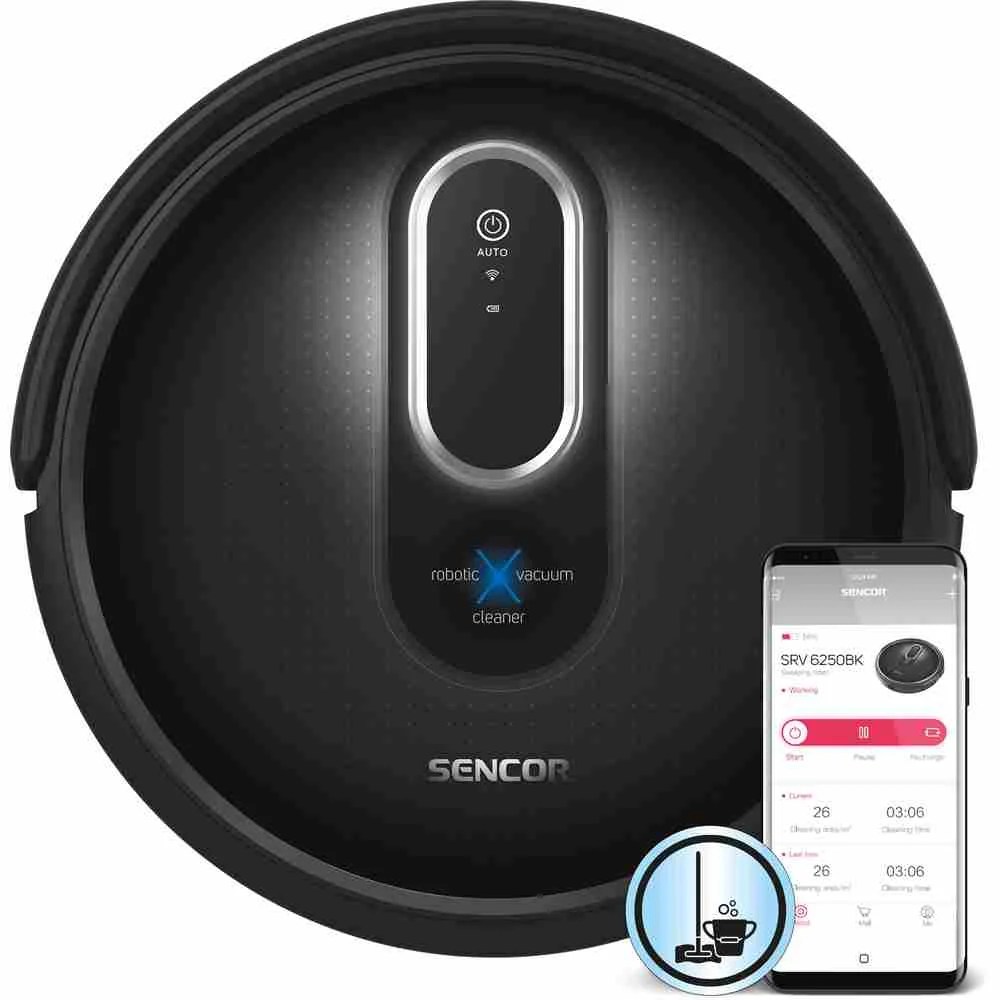 Sencor Robot Vacuum Cleaner With App. Suitable For Pets
