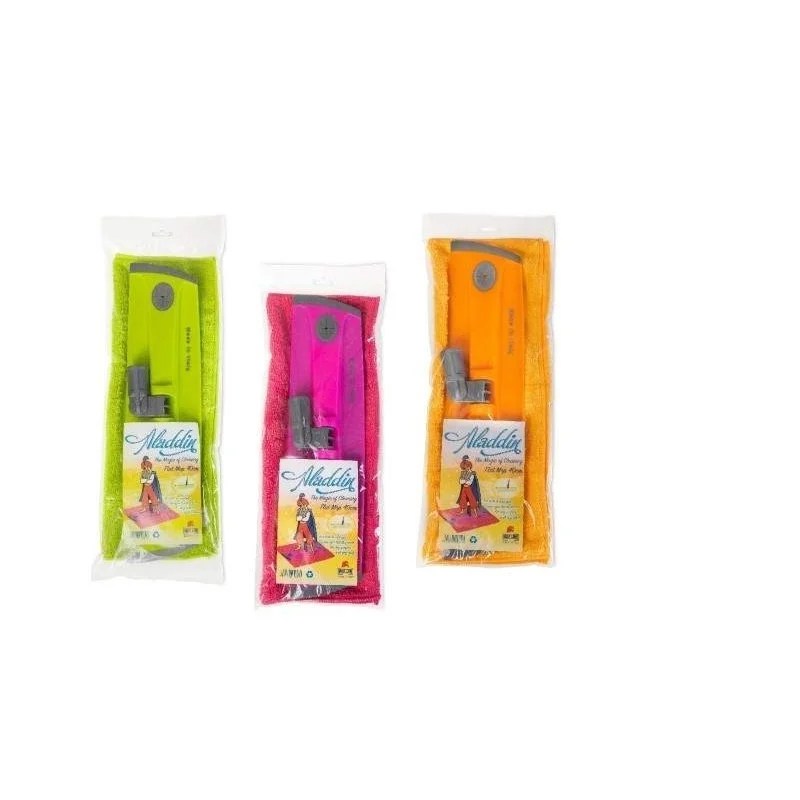 Set Flat Mop Cm40 With Microfiber Cloth 40×30 aladdin Set Flat Mop Cm40 With Microfiber Cloth 40×30 aladdin