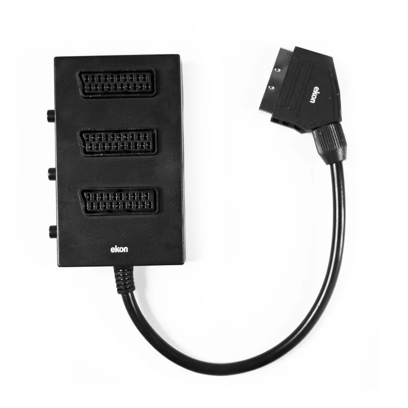 Scart Connector To 3 X Scart Socket