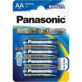 Panasonic Super Alkaline Evolta Pack Of 4 Aa Batteries
