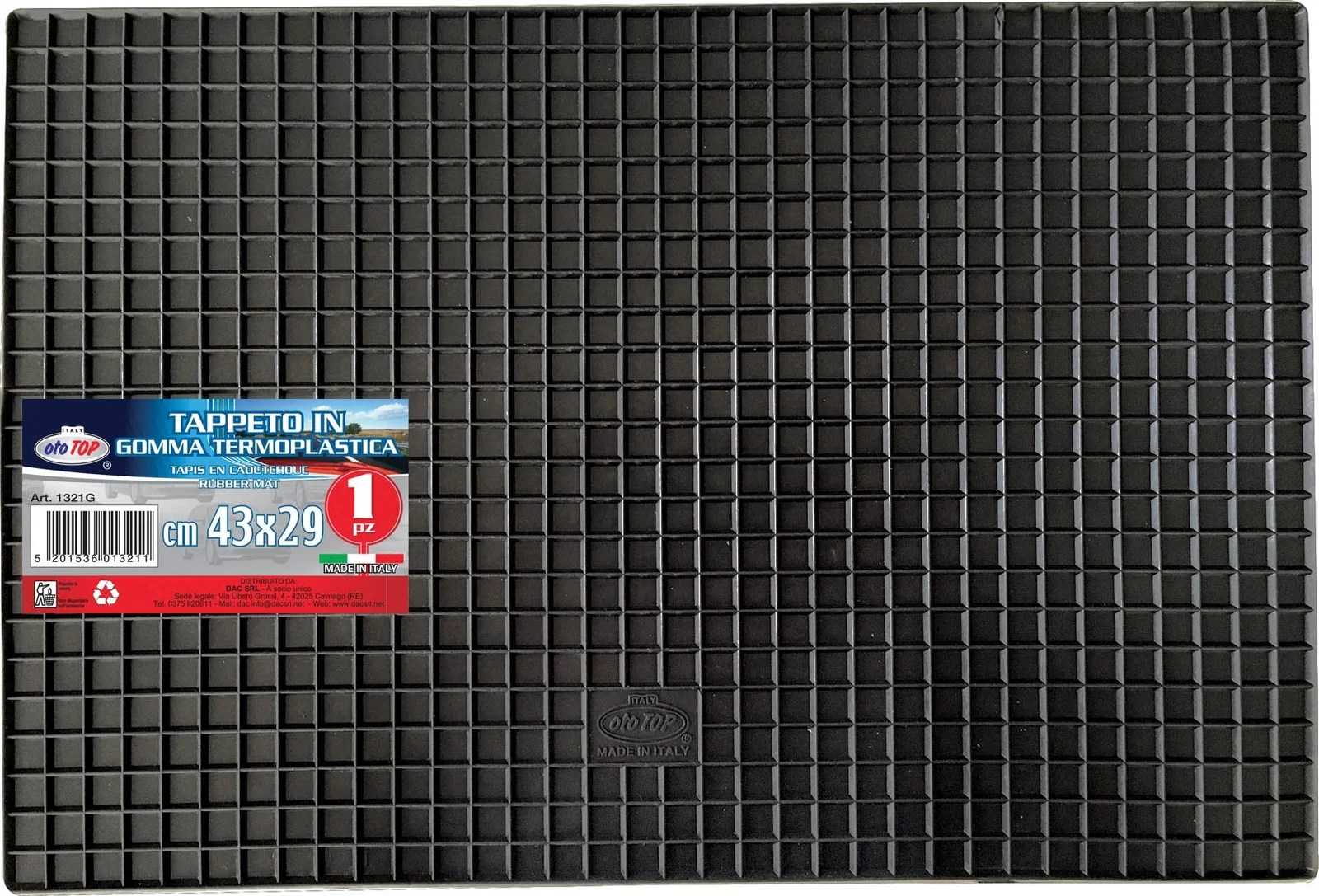 Rubber Car Mat With Little Square 45×30 Rubber Car Mat With Little Square 45×30