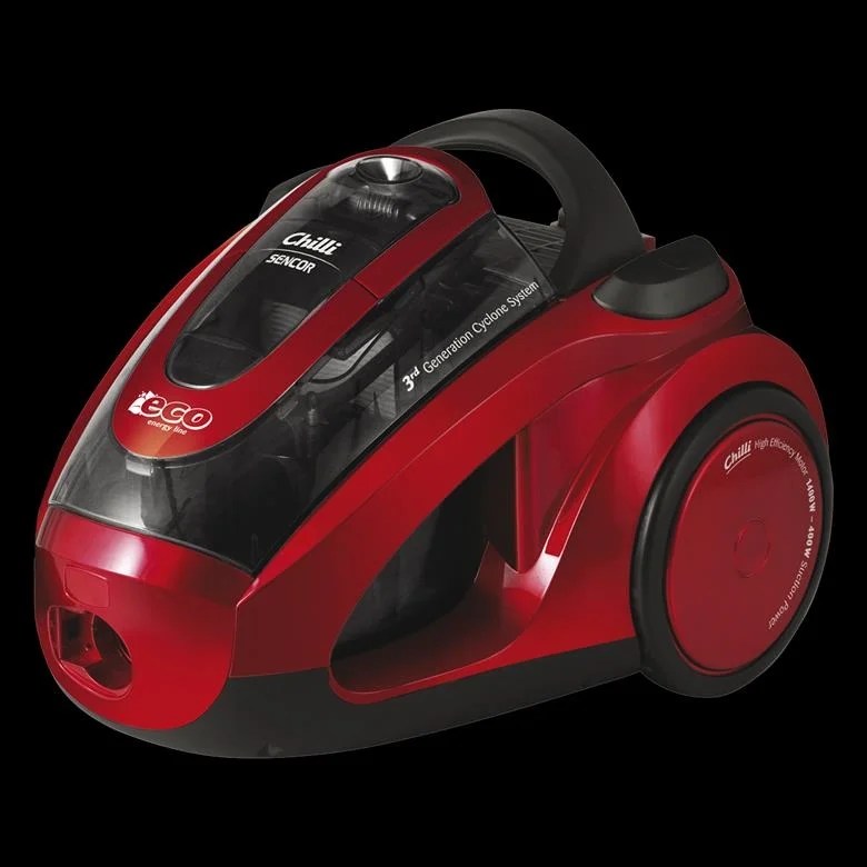 Red Bagless Vacuum Cleaner Eco Energy Line: 1400w = 2000w
