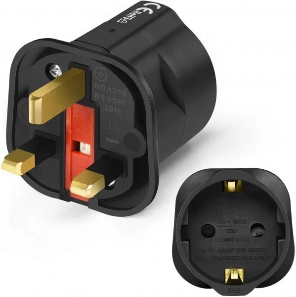 3500w Black Shuko Plug Adaptor 3500w Black Shuko Plug Adaptor