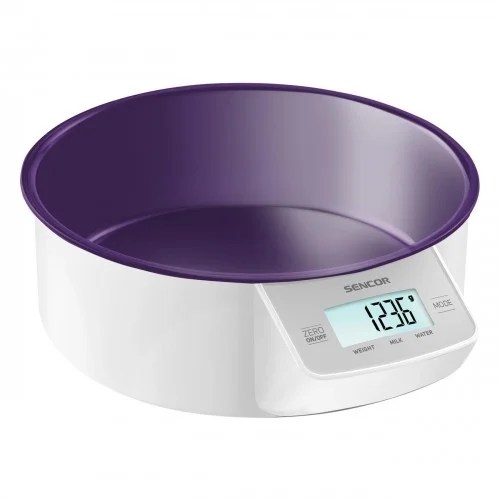 Violet Kitchen Scale With Removable Bowl Violet Kitchen Scale With Removable Bowl