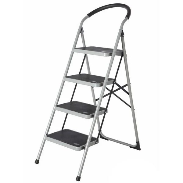 4 WIDE STEP STEEL LADDER- HEAVY DUTY