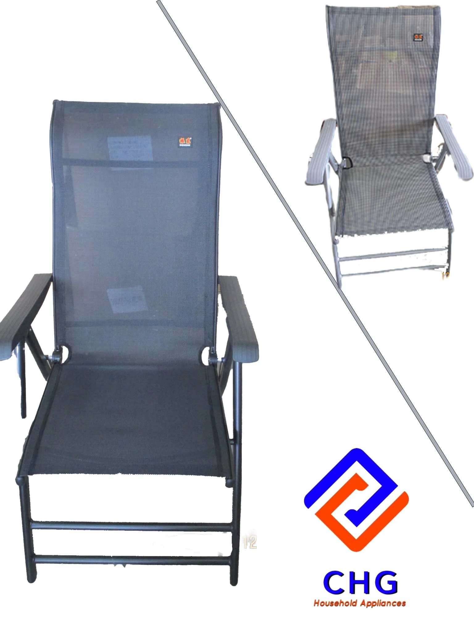 RECLINING FOLDING ARMCHAIR- 58X110 CMWIEGHT BEARING B-120KG