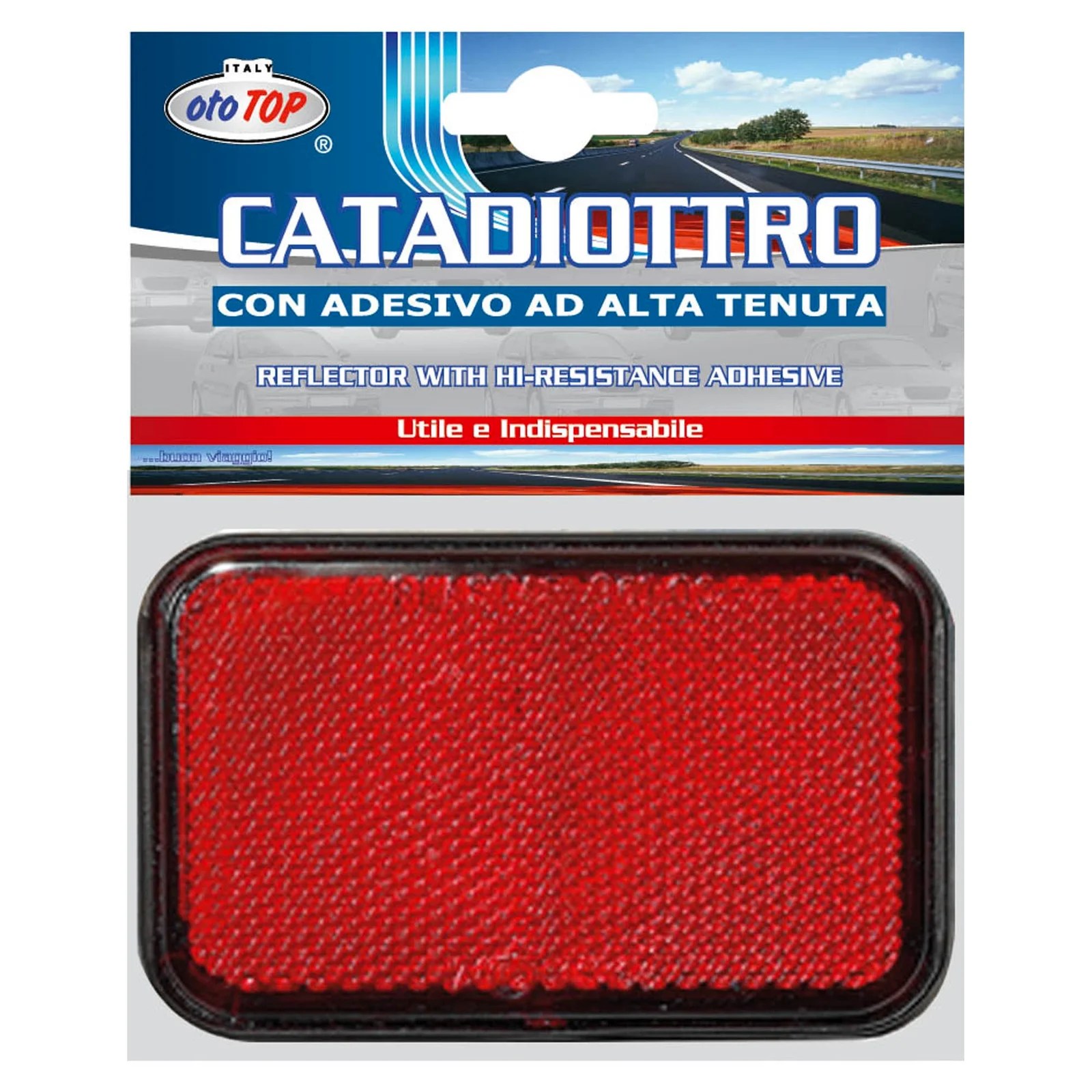 Reflector-rectangular Red