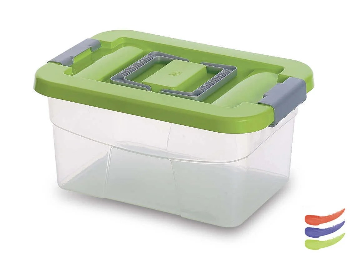 Box W/lid And Clips Cm.40x30x18h Lt13 Box W/lid And Clips Cm.40x30x18h Lt13
