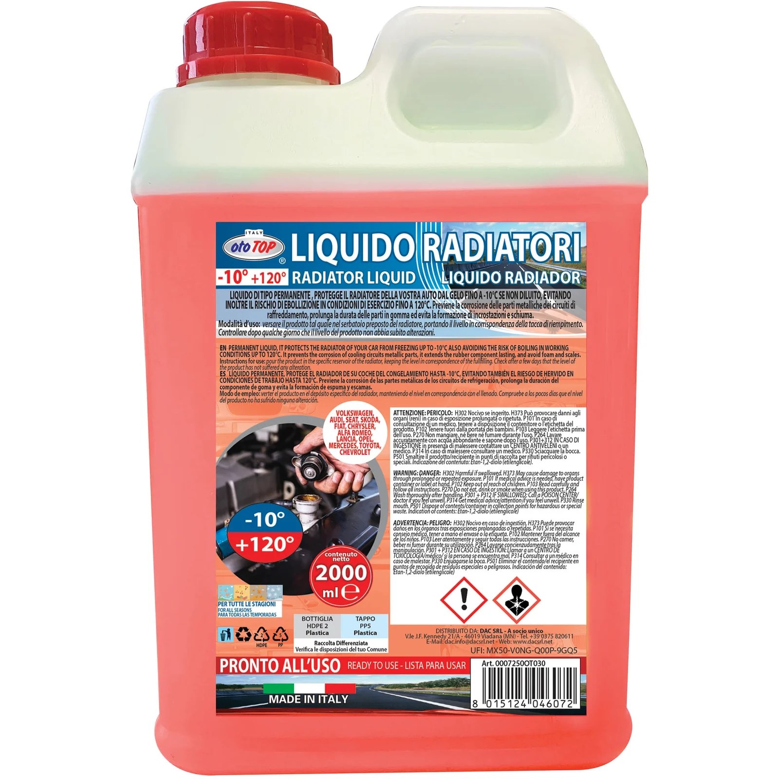 ANTIFREEZE RADIATOR LIQUID 2 LT -10 RED SPECIFIC LONG LIFE ANTIFREEZE RADIATOR LIQUID 2 LT -10 RED SPECIFIC LONG LIFE