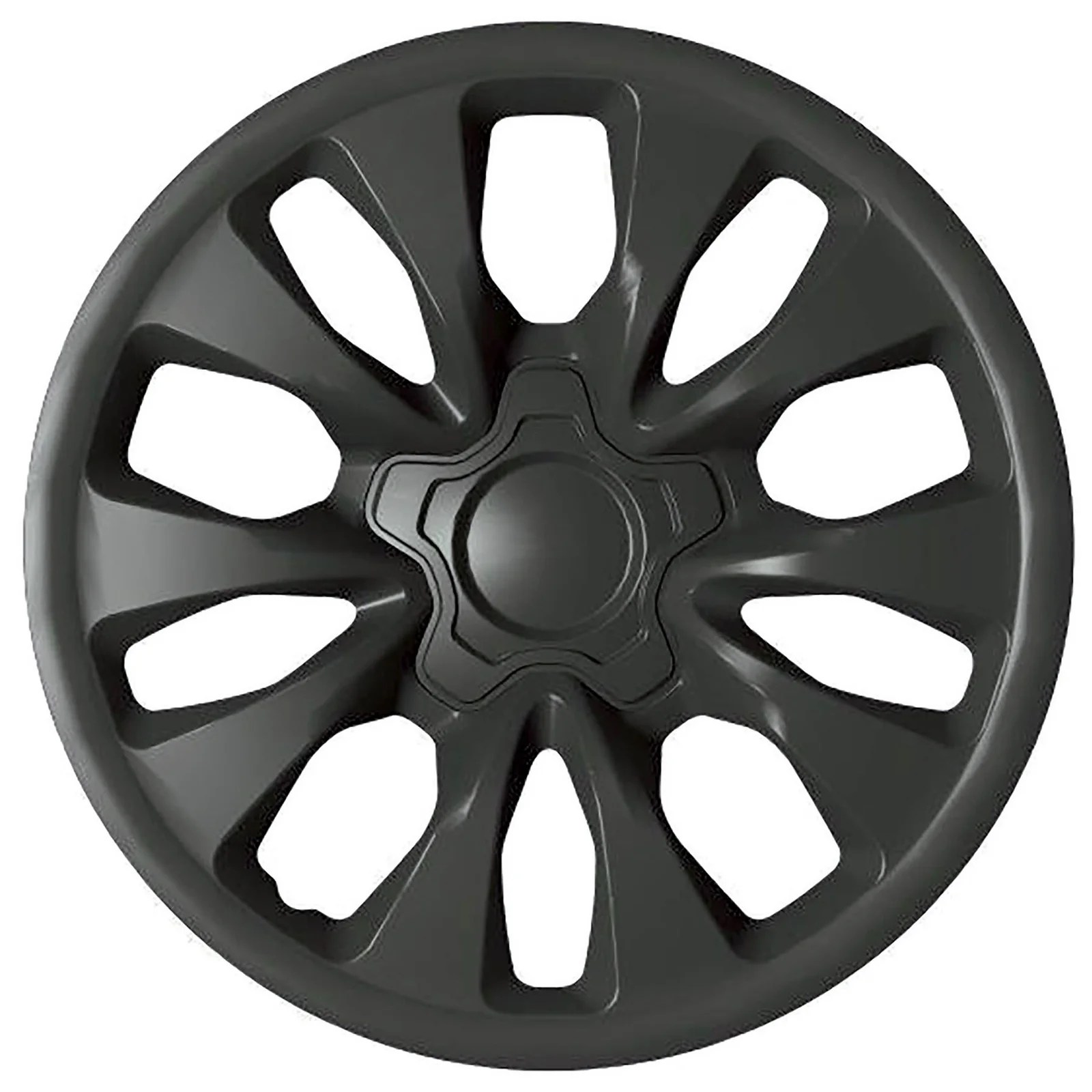 16 “ruby Black Wheel Cover Set Of 4 In Shrink Wrap