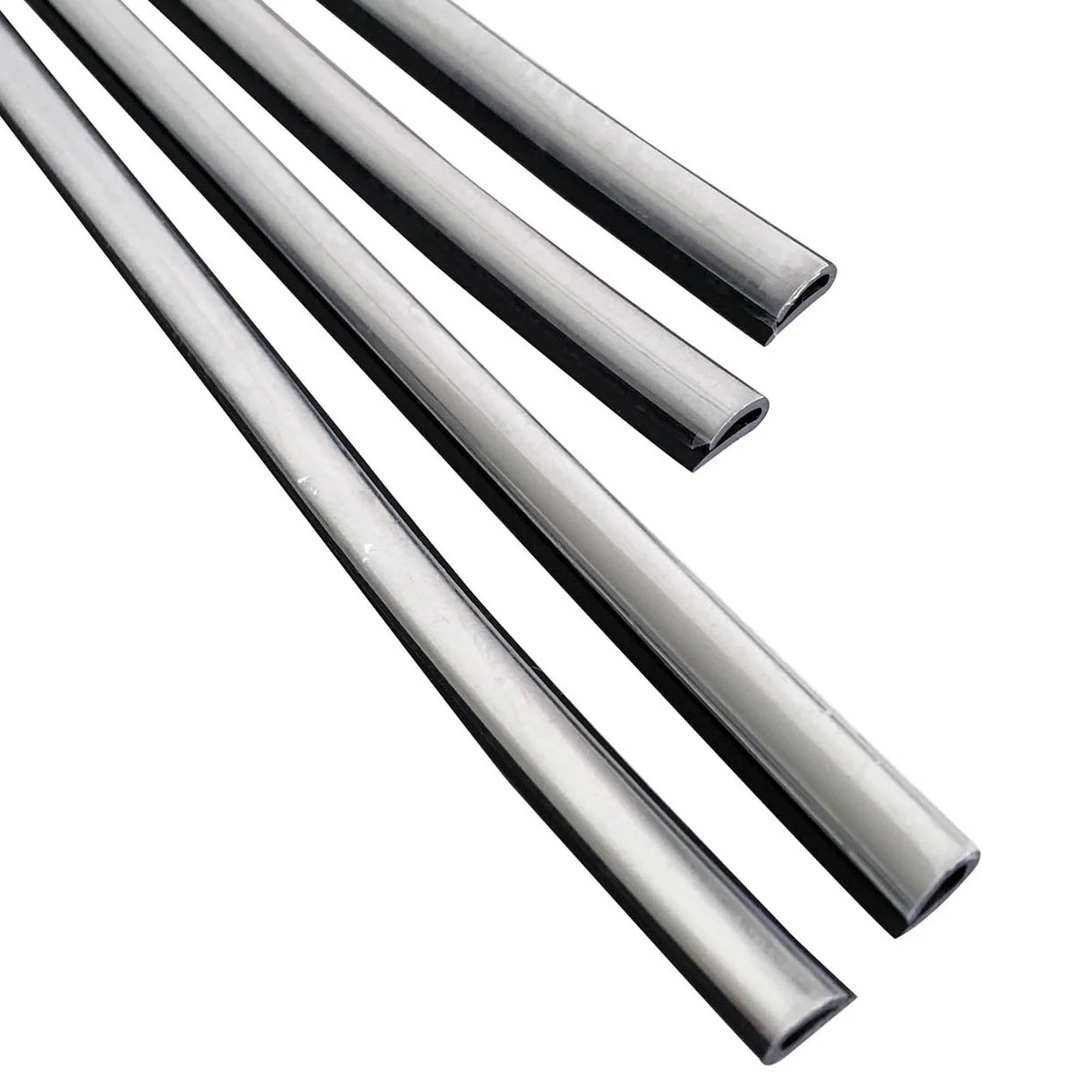 Door Edge Protectors, Chromed Set Of 4 Pcs- 2*87cm And 2*67cm Door Edge Protectors, Chromed Set Of 4 Pcs- 2*87cm And 2*67cm