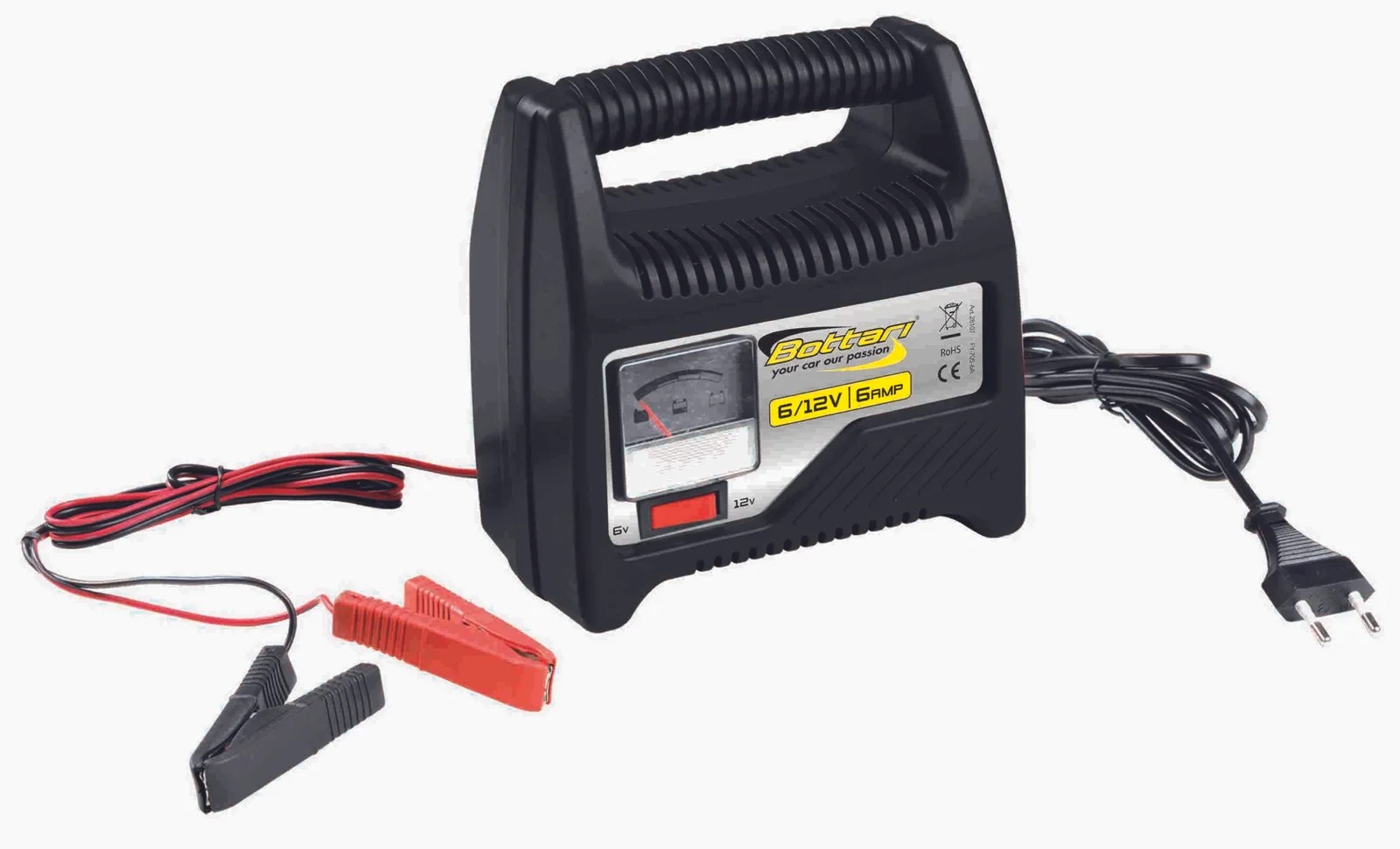 6a Battery Charger With Amperometer 6v/12v “6 Amp”