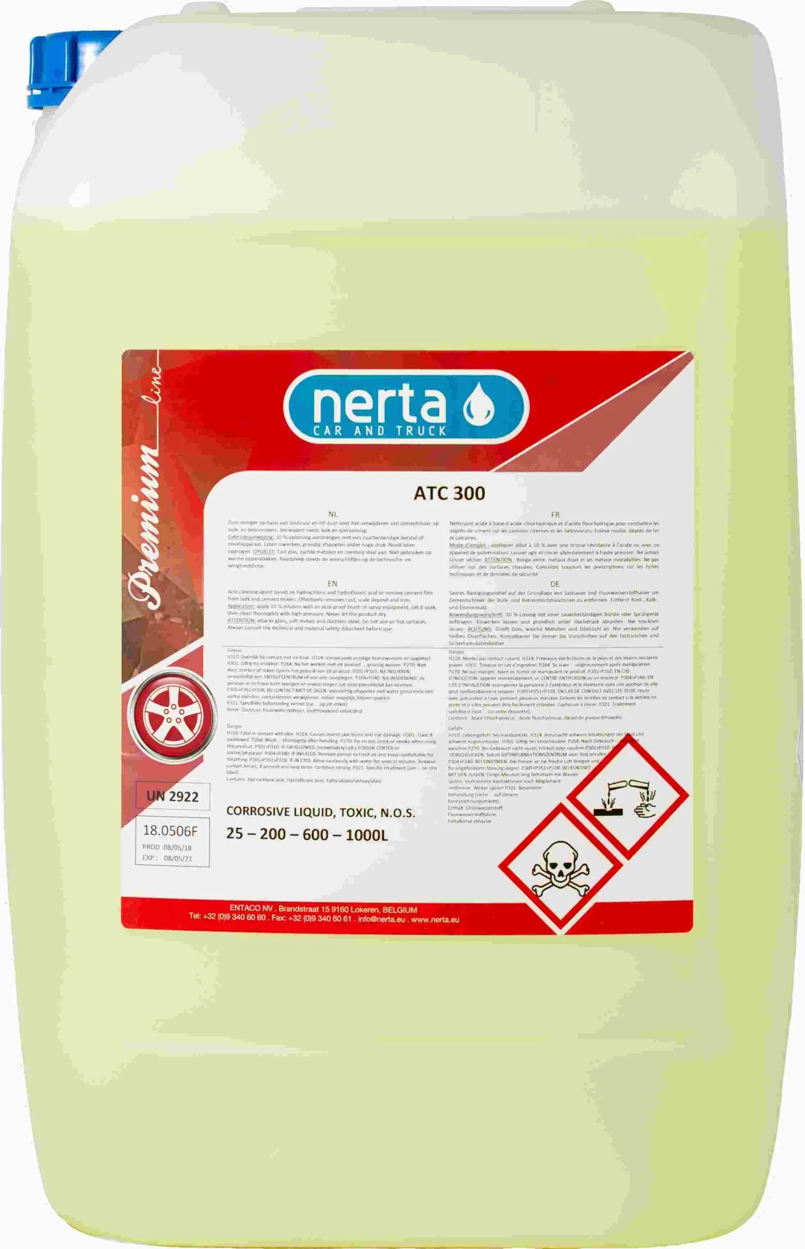 Nerta Atc 300 Is An Acid Cleaning Agent To Remove And Clean Cement Dep