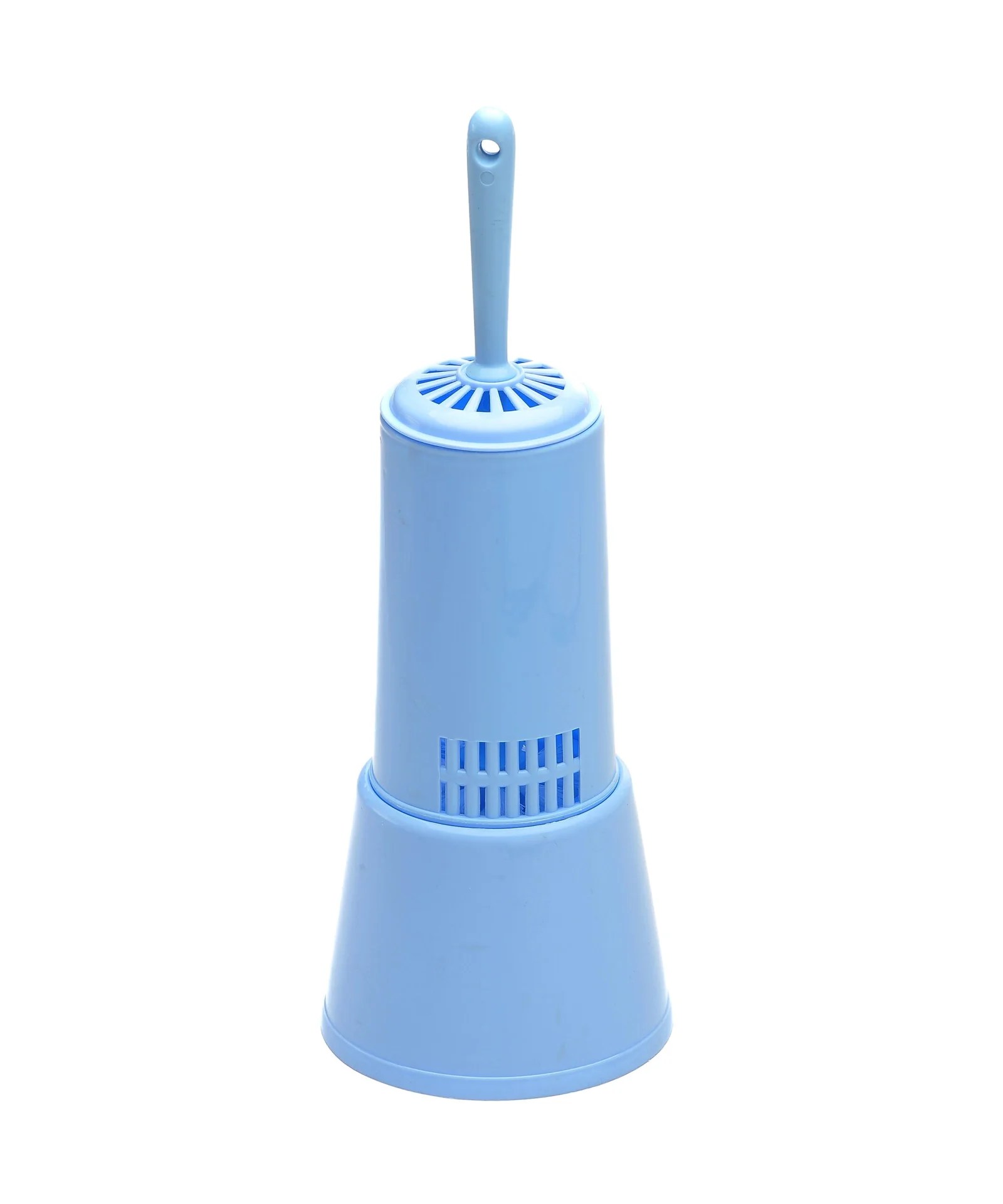 Toilet Brush And Holder Closed- White